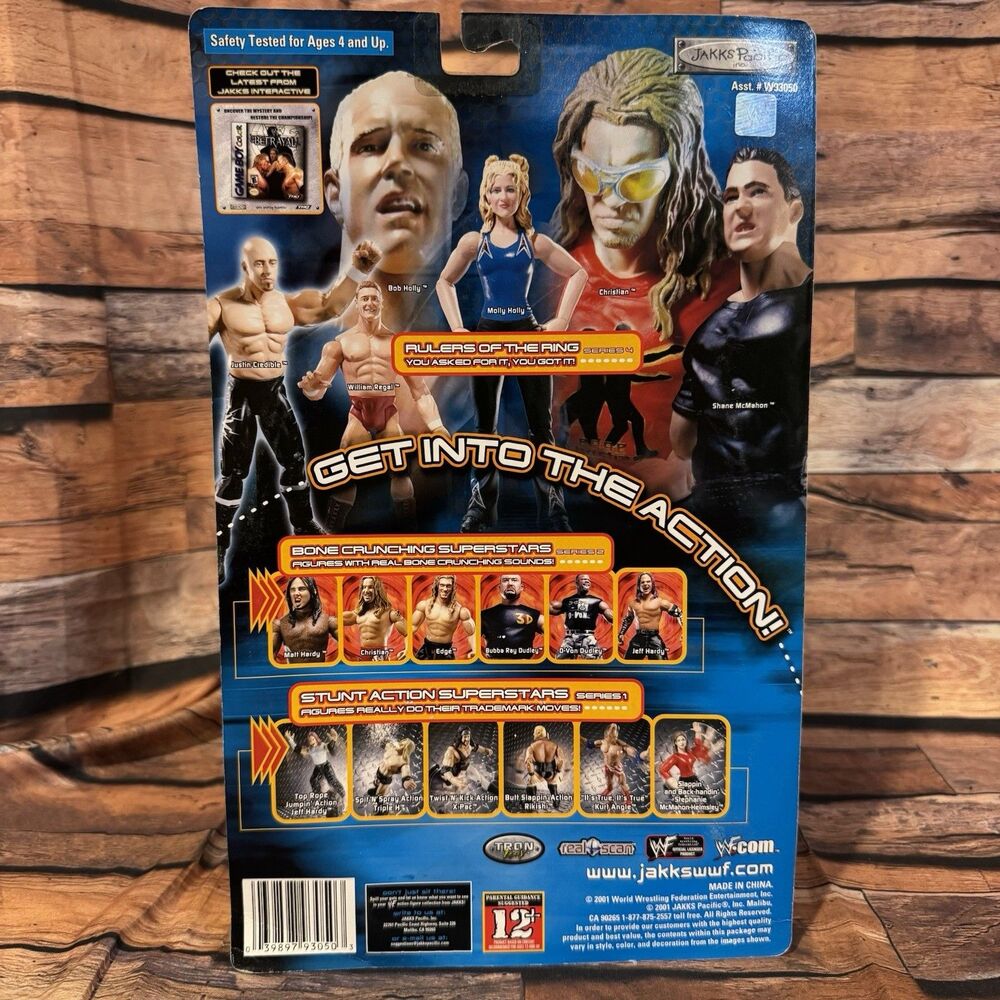 WWF Rulers of Ring Series 4 Shane McMahon Wrestling Action Figure Jakks Pacific - Picture 3 of 7